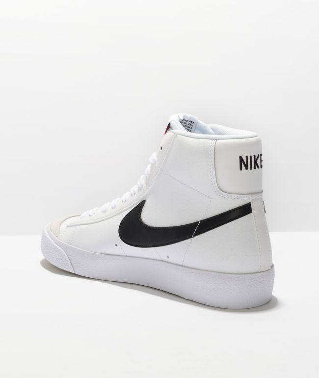 black and white nike high tops